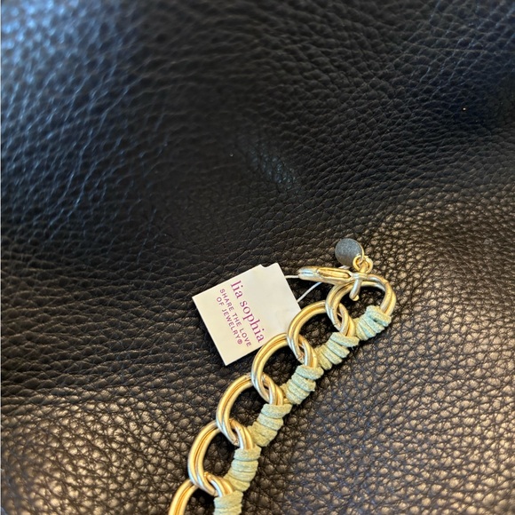 Lia Sophia Flower and Butterfly Enamel Necklace - Picture 3 of 3